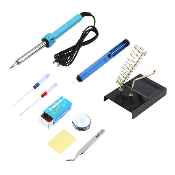 

worldwide 1pc 9 in 1 electric solder tool kit set with iron stand desolder pump tweezer 60w discount teaching resources