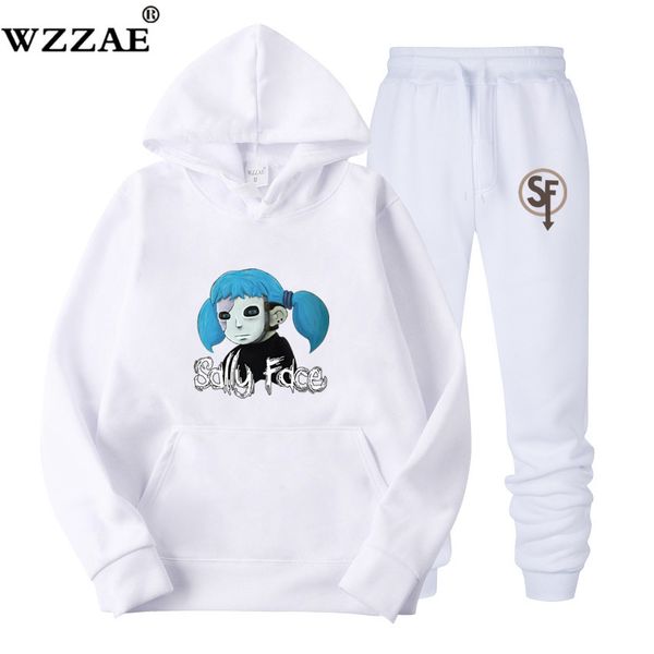 

2019 new fashion men sportswear sally face cosplay men hoodies pullover hip hop mens tracksuit sweatshirts clothing, Black