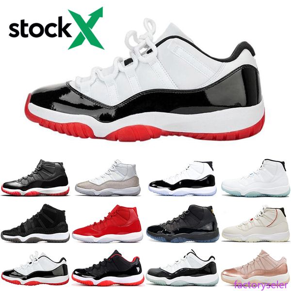 

2019 bred 11 11s jumpman stock x men women basketball shoes concord metallic silver gamma blue athletic mens trainers sports sneakers