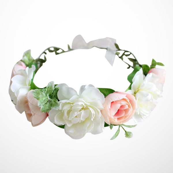 

1pc flower headband cloth bridal hair hoop for holiday beach party