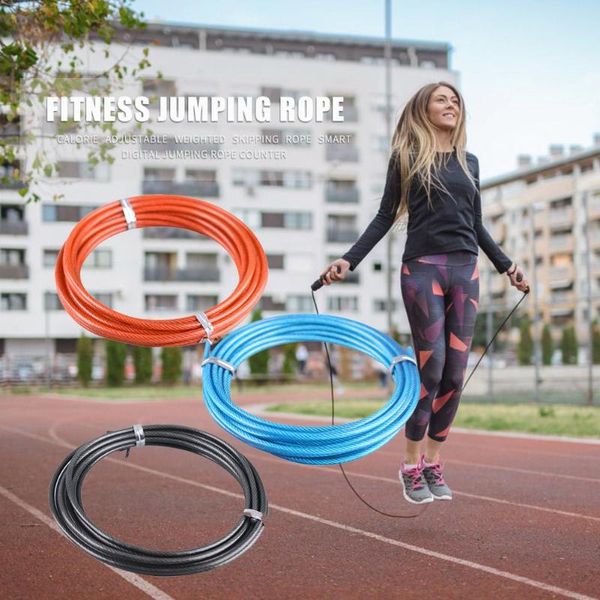 

spare rope 3m crossfit replaceable wire cable speed jump ropes workout skipping rope steel wire training fitness equipments