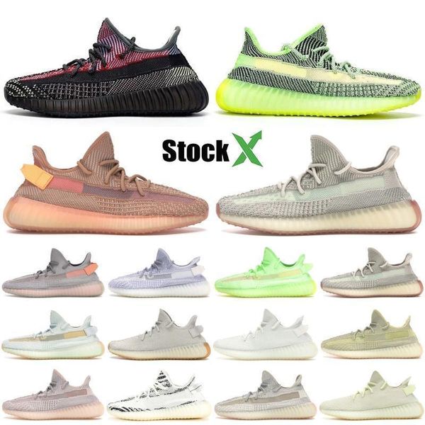 

дизайнер кроссовки yecheil antlia black static цитрин отражательной clay истинного форма kanye west mens женщин тренер спорта кроссовки