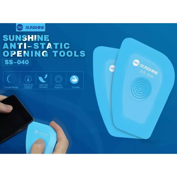 

strong toughness four-corner curved design ss-040 anti-static mobile phone opening pry tools opener forscreen & battery removal