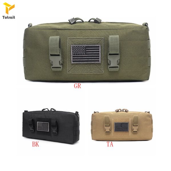 

totrait outdoor tactical sport bag large sundry receive bag hunting hiking camping travel sport type soft wear belt backpack