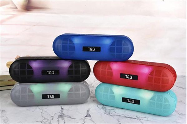 

led tg148 wireless bluetooth speaker 3d stereo surround bass subwoofer with mic fm tfcard aux portable waterproof outdoor