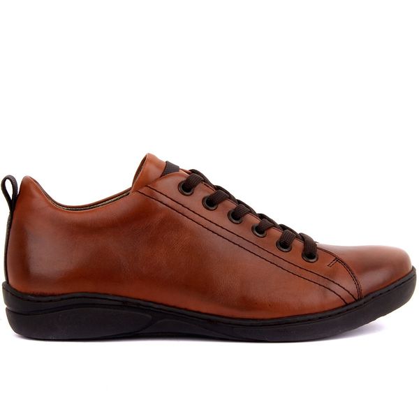

sail lakers-tan leather men 's casual shoes, Black