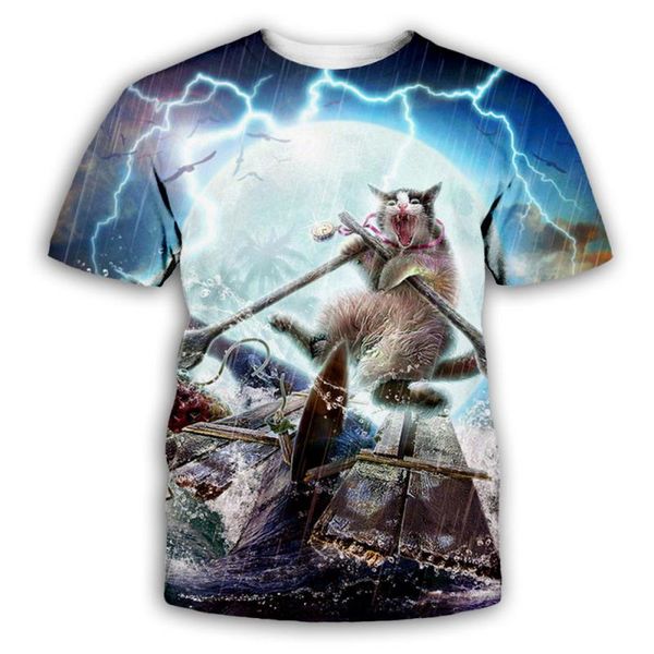 

2020 моды метанию роскоши mens конструктора тенниска тенниска тенниска новая личность животные 3d печататься tshirt мужской одежды одежды фу, White;black