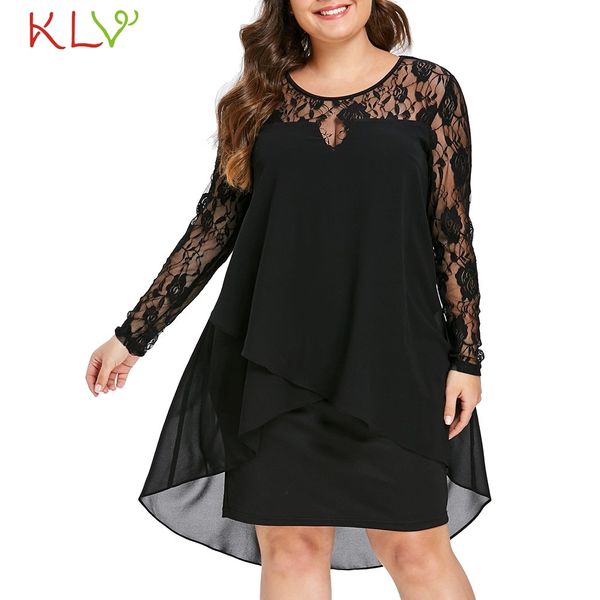 

dress women's plus size cardigan sweater lace elegant evening party dress knee skirt women's zomejuk, Black;gray