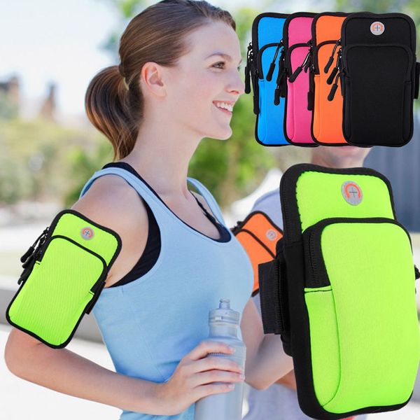 

nylon pockets wrist wrap phone case bag arm package