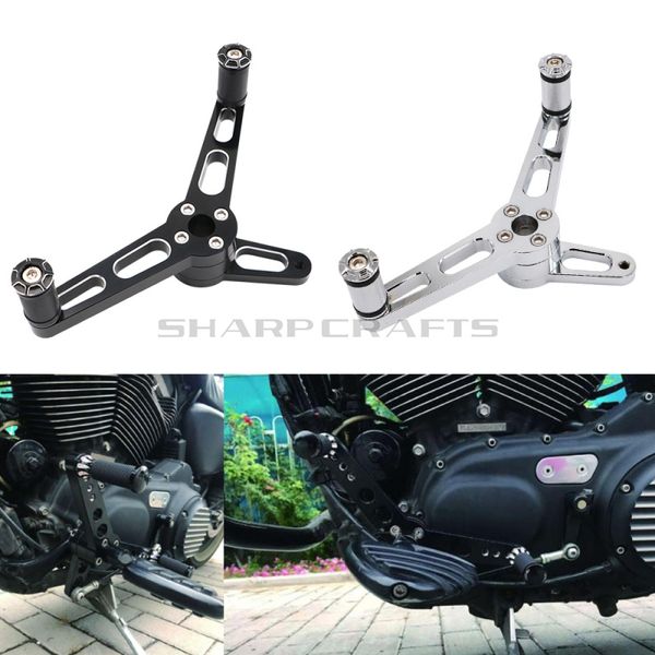 

motorcycle cnc front heel toe shifter & pegs shift lever pedal footpegs for xl883 xl1200 roadster forty eight