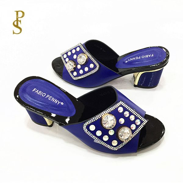 

women's slippers nigerian women's slippers with diamonds for shoes, Black