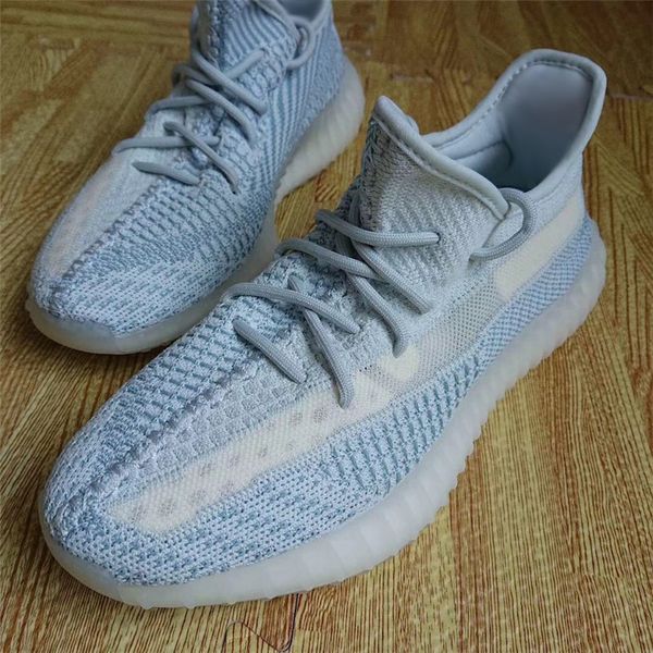 

new release kanye west cloud white citrin reflective moonlight ice blue yellow running sports shoes 3m black man women sneakers with box