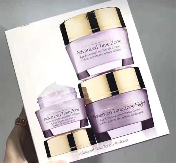 

new advanced time zone 3-to-travel winkle creme + night creme +eye creme 3pcs travel exclusive set moisturizing cream