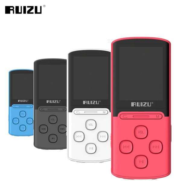 

new original ruizu x11 mp3 music player 1.8 inch 8g lossless sound recorder fm radio sports 64gb micro sd card