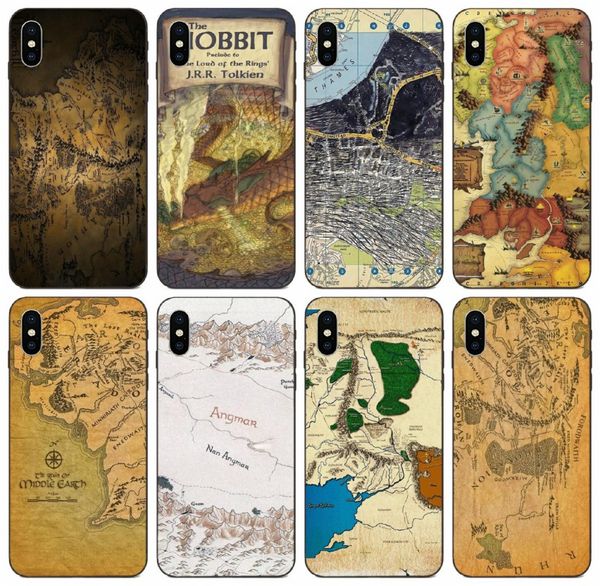 

[tongtrade] vintage map hobbit tolkien lotr case for apple iphone 11 pro max x xs 8 7 6 galaxy note 10 plus huawei p30 motorola moto g2 case