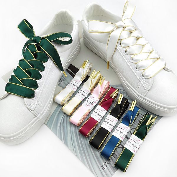 

boutique shoelaces 7 color 1.6 cm width double-sided phnom penh shoelaces beautiful lace leisure sports shoes shoelaces, White;pink