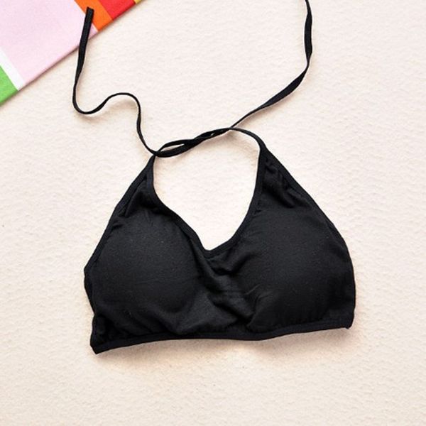 

fashion tank halter light bra pad with straps vest fit most ladies, Black;white