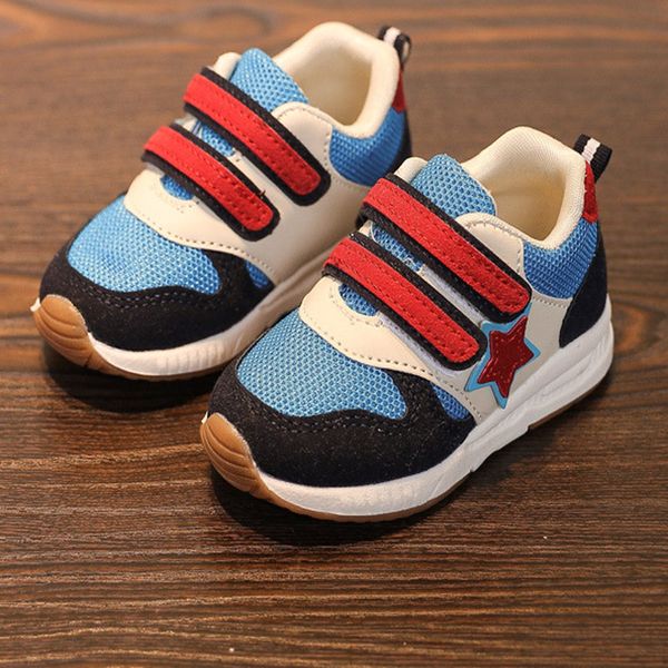 

2020 european all season baby sneakers hook&loop cute lovely princess girls boys shoes sports running baby shoes toddlers, Black