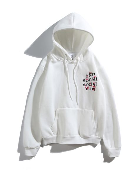 

assc designer luxury mens hoodies tide brand pullover fashion street cherry blossom peach blossom couple velvet hoodie, White;black