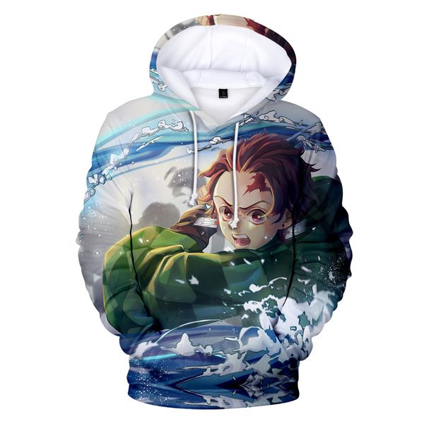 

new demon slayer: kimetsu no yaiba hoodies sweatshirts animec style kpop fashion streetwear clothes 4xl luxury harajuku, Black
