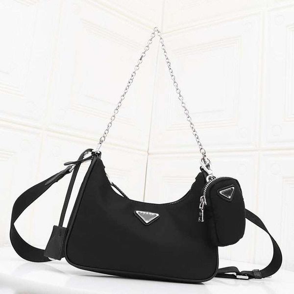 

design handbags tote bags for women's nylon canvas 2-piece shoulder bag set classic crossbody purse