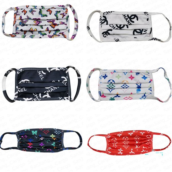 

Дизайнерские маски для лица защитная маска ультрафиолетовое доказательство пылезащитный езда на велосипеде Спорт печати рот маски для мужчин и женщин открытый продажа E4105