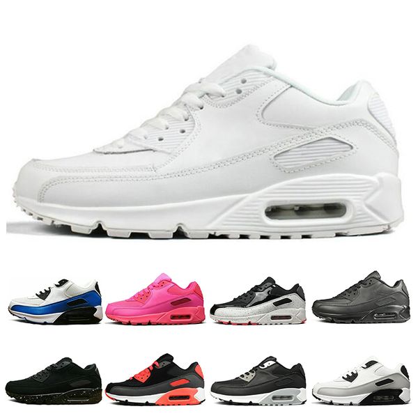 

triple white black yellow mens womens running shoes grey pink mens trainers cushion surface breathable sports sneakers size 36-45, White;red