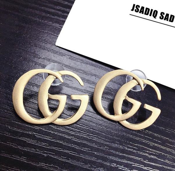 

2359 vintage earrings for women color golden geometric statement earrings 2019 metal earing hanging trend jewelry, Golden;silver