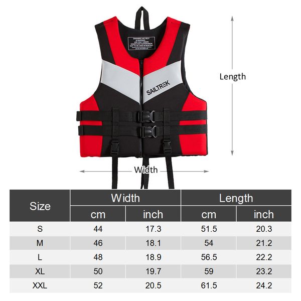 

2019 new life vest neoprene life jacket water sports fishing vest kayaking boating swimming drifting safety life vest