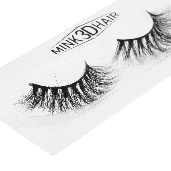 

1pair handmade 100% real siberian 3d mink full strip false eyelash long individual eyelashes mink lashes extension tools