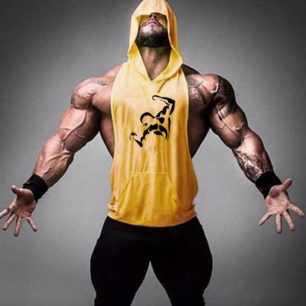 

2018 boutique men's shirt 3d printing gym vest fitness sleeveless t-shirt sportswear running vest, Black;blue