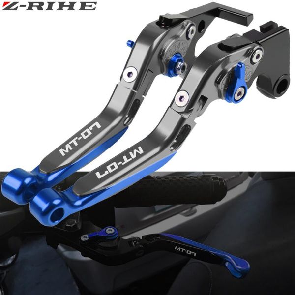 

for yamaha mt-07 mt 07 fz-07 fz 07 2014 2015 2016 2017 motorcycle accessories folding extendable brake clutch levers mt-07 logo