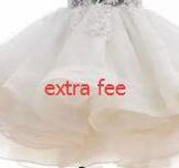 

2019 lovely other wedding apparel extra fee, White