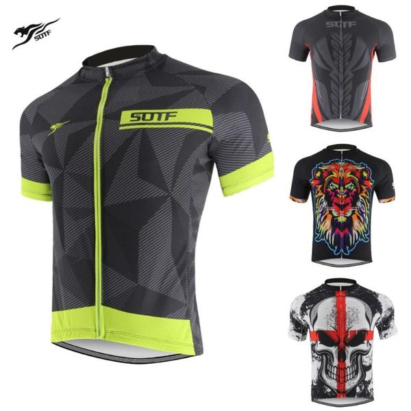 

racing jackets sotf geometric lines breathable bicycle wear shirts winter retro cycling jersey maillot long sleeve men motocross, Black;red