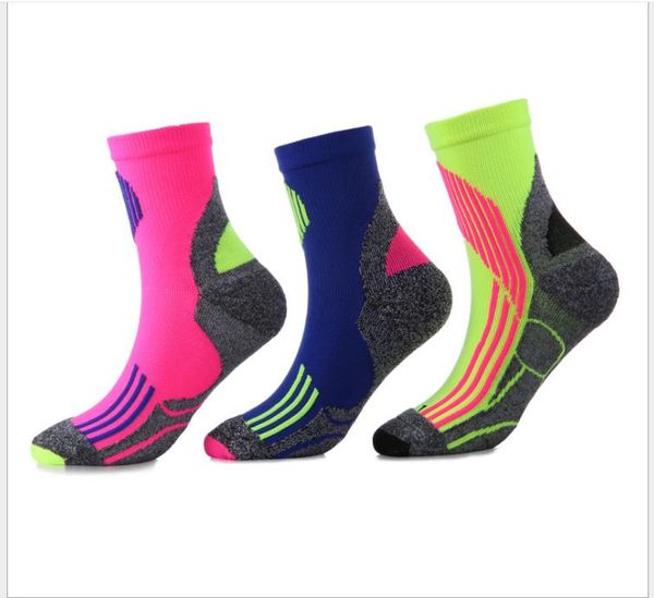 

new outdoor sports socks innovative jacquard running cycling socks, Black