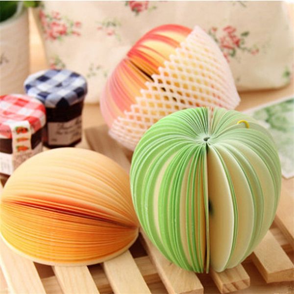 

stationery sticky note lovely fruit modeling notes stickers cartoon creative apple shape memo paper new arrival 0 9ll l1