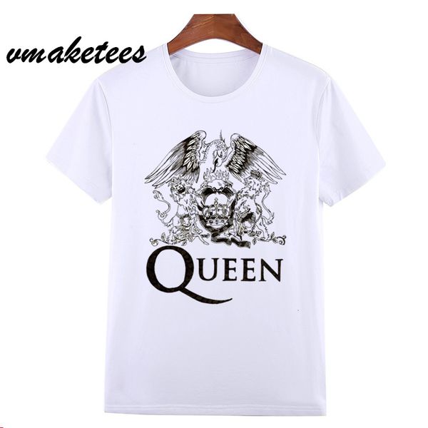 

asian size freddie mercury heavy rock 100 band queen t t-shirt short sleeve o-neck tshirt for men women hcp627, White;black