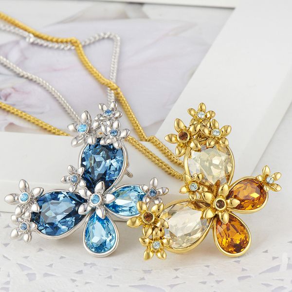 

wedding party beaded pearl gift woman lady diamond jewelry necklaces for bride acting initiation graduation cde-1027, Silver