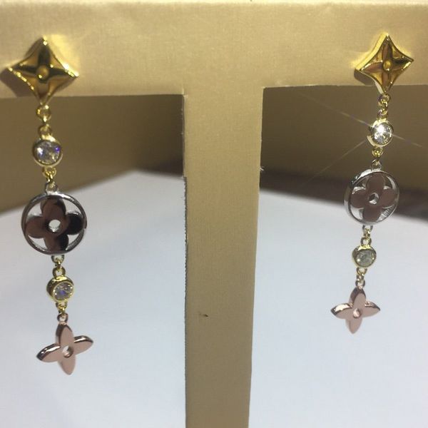 

custom thick gold plating elegant intellectual women fashion earrings suitable for wedding party jewelry factory direct sales, Golden