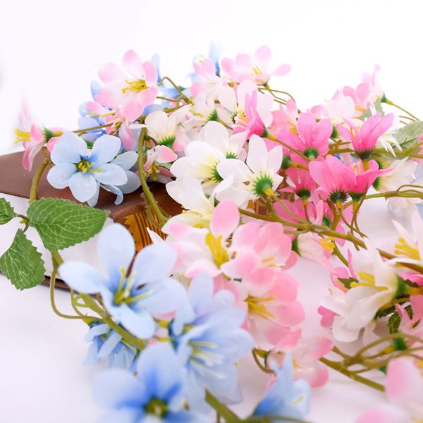 

180cm yingchun spring blossom vine lvy wedding arch decoration layout home party rattan wall hanging garland wreath