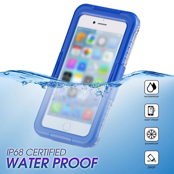 

for iphone 7 / 8 plus phone case mobile phone waterproof case diving protection cover support 50pcs delivery