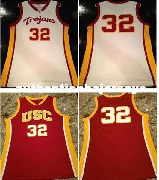 

men's # 32 oj mayo jersey university southern california jersey stitched embroidery jerseys, Black;blue