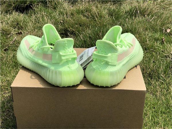 

2019 authentic 350s v2 gid glow in the dark eh5360 kanye west running shoes black fu9161 clay static ef2905 sneakers with box