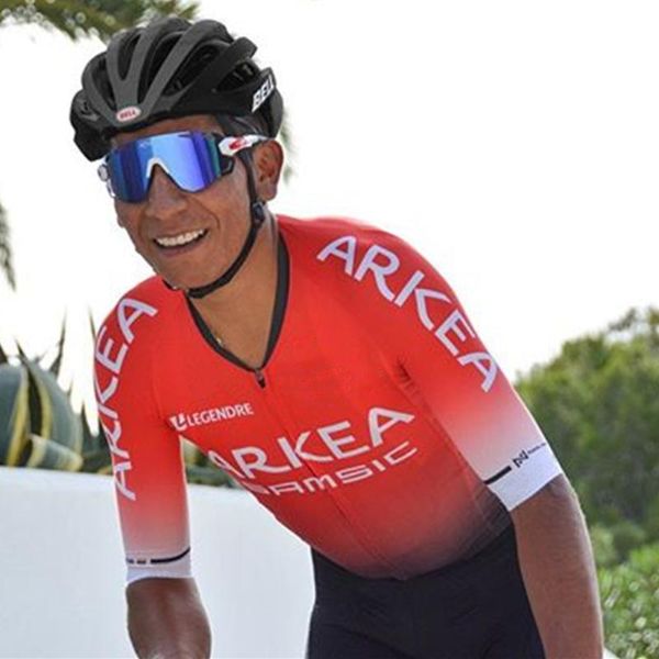 

2020 new arkea samsic team summer outdoor skinsuit bicycle clothing men triathlon suit clothing ciclismo ropa mtb jumpsuit set, Black;blue