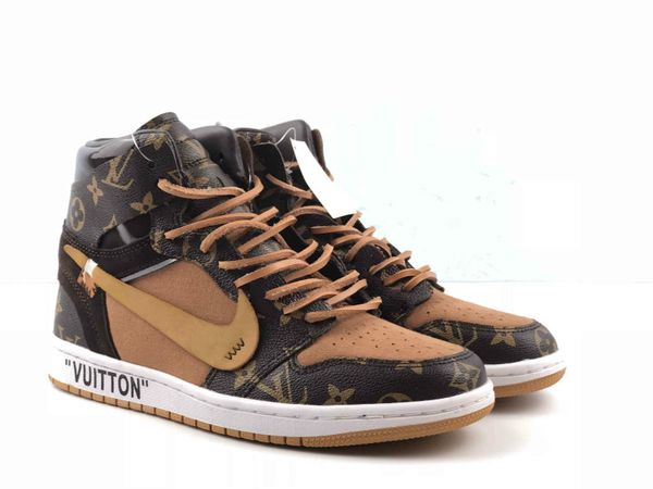 

2020 new 1s men lv basketball shoes jordan shattered backboard 5 mvp game royal homage to home 1 mens trainers sneaker sports shoe, Black