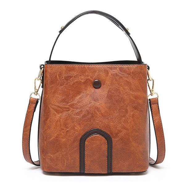 

2020 women bag fashion casual bucket bag women pu leather shoulder bags ladies crossbody messenger bolsos