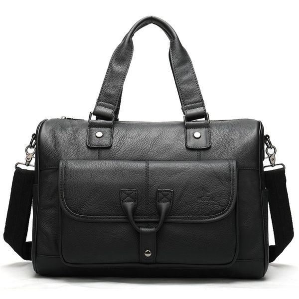 

briefcases 100% genuine leather briefcase men bag office bags for lapman messenger hangbag 8666