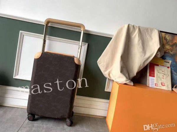 

53cm l travel luggage men women v purse suitcase luxury trunk bag spinner universal wheel mono gram duffel trolley case42e1#