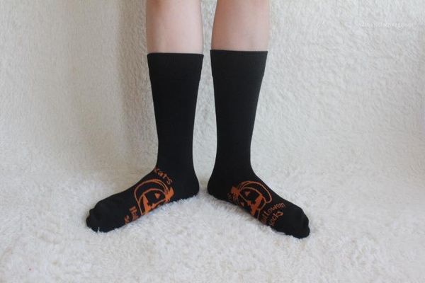 

ankle female clothing fashion style cute casual apparel halloween pumpkin print women festival designer socks cartoon, Black;white