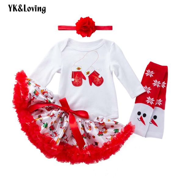 

yk&loving christmas girl skirts set gloves printed full sleeve cotton warm spring autumn skirts set baby girl clothing christmas, White